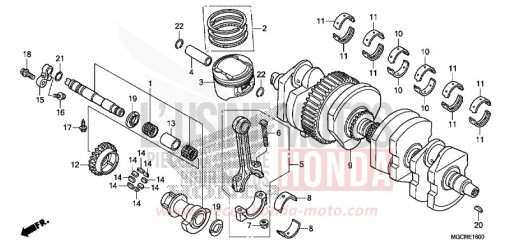VILEBREQUIN/PISTON CB1100NAJ de 2018